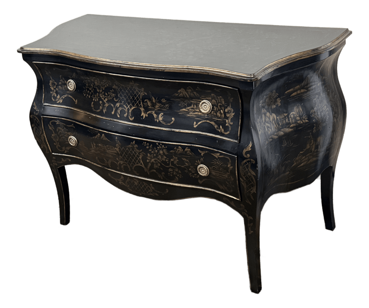 Vintage John Richard Bombe Chest of Drawers - Thumbnail 2