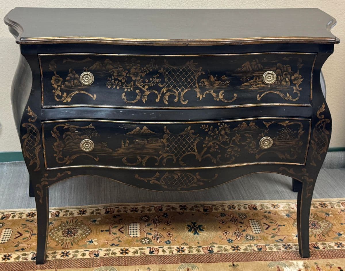 Vintage John Richard Bombe Chest of Drawers - Thumbnail 3