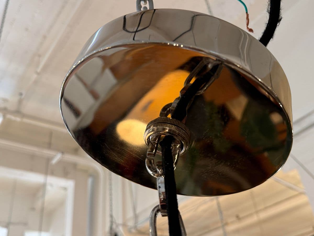 Restoration Hardware Parisian Architectural Clear Glass Poste Pendant - Thumbnail 11