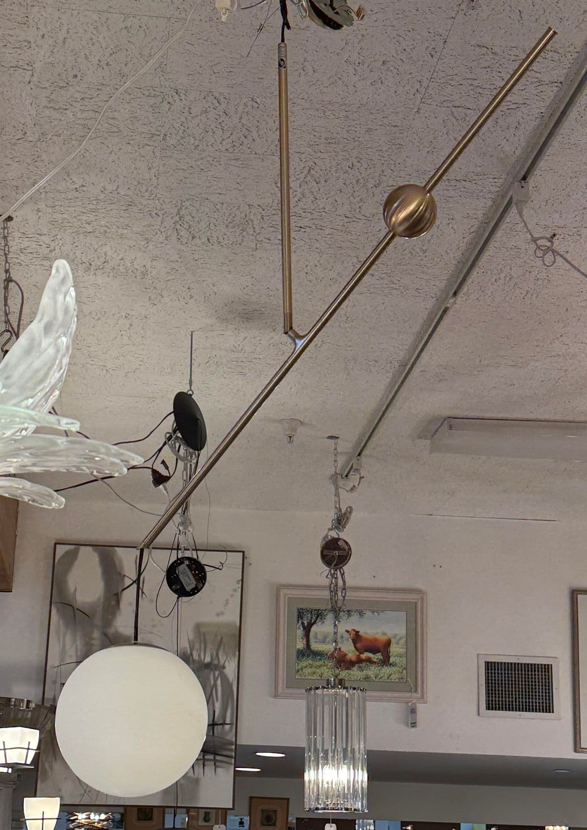 Luceplan for Calligaris Malamata Globe Pendant, Brass - Thumbnail 15