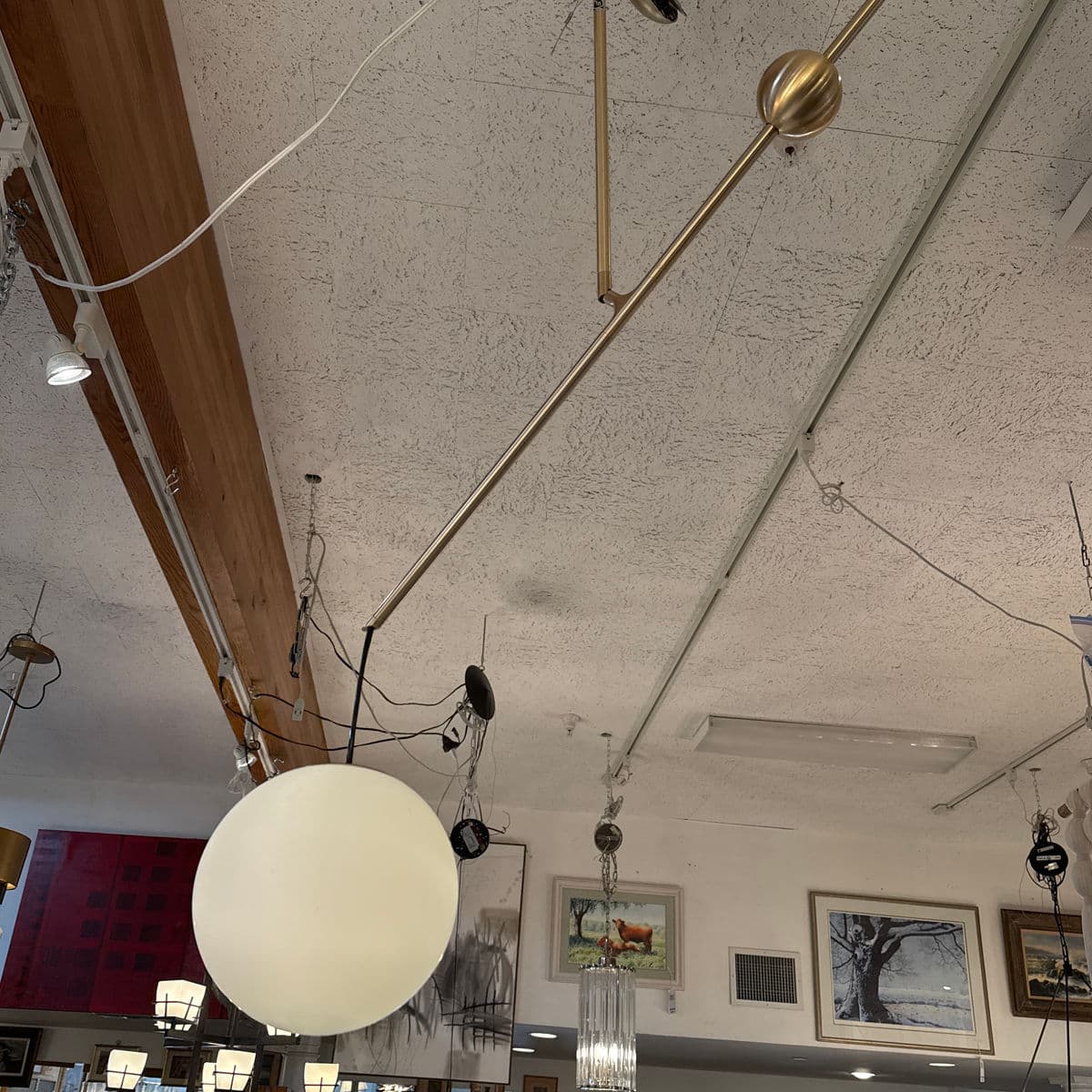 Luceplan for Calligaris Malamata Globe Pendant, Brass - Thumbnail 7