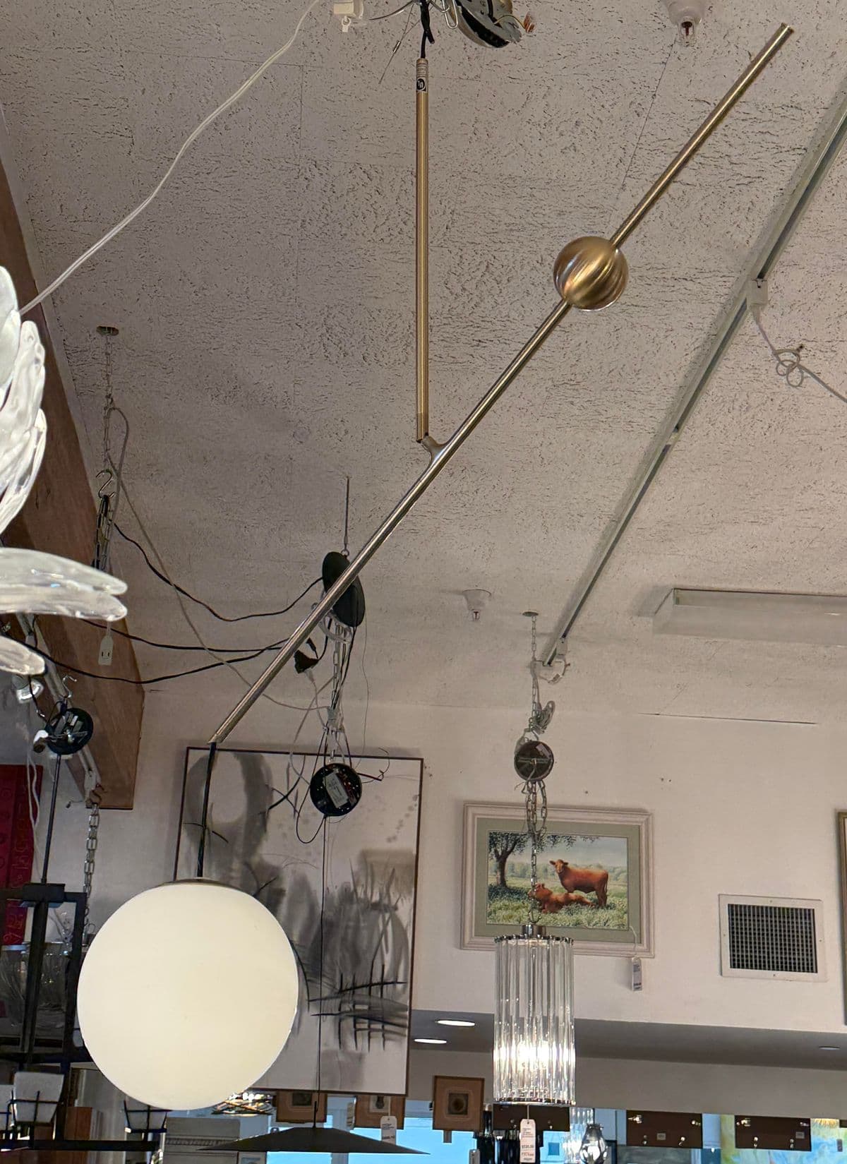 Luceplan for Calligaris Malamata Globe Pendant, Brass - Thumbnail 6