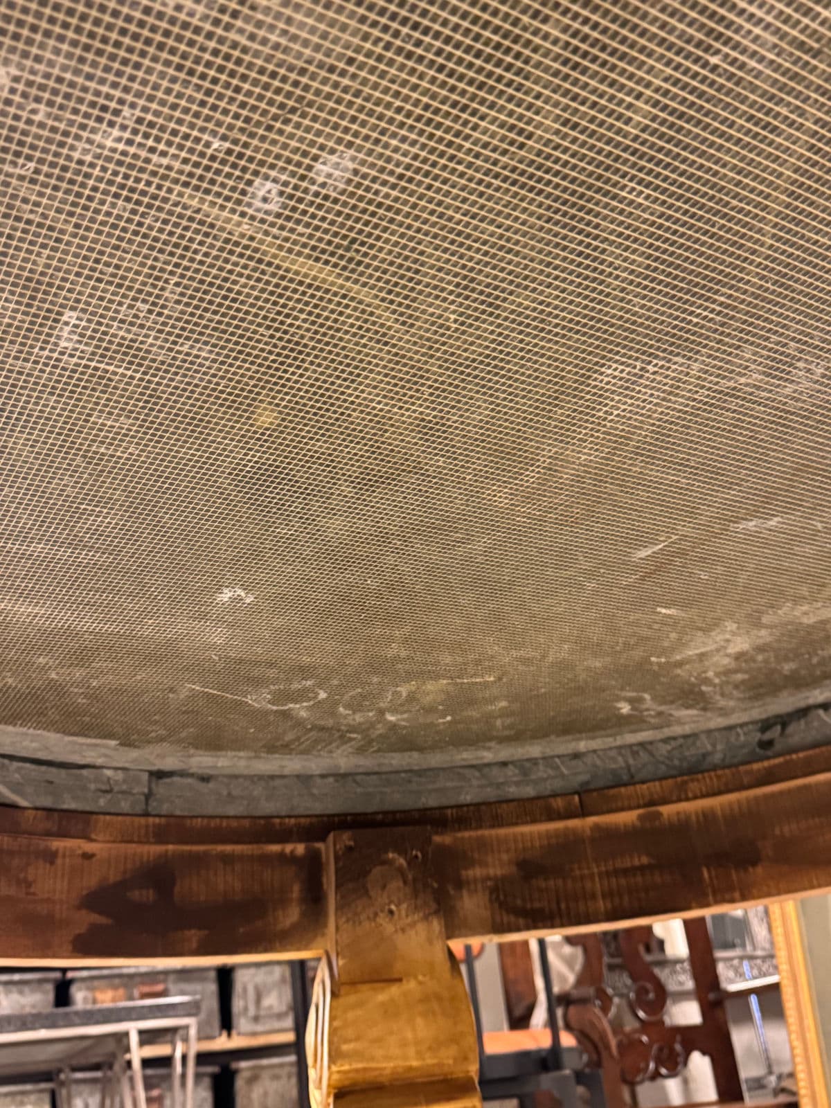 French Louis XV Style 23 K Gold Carved Wood Center Table + Marble Top - Thumbnail 8