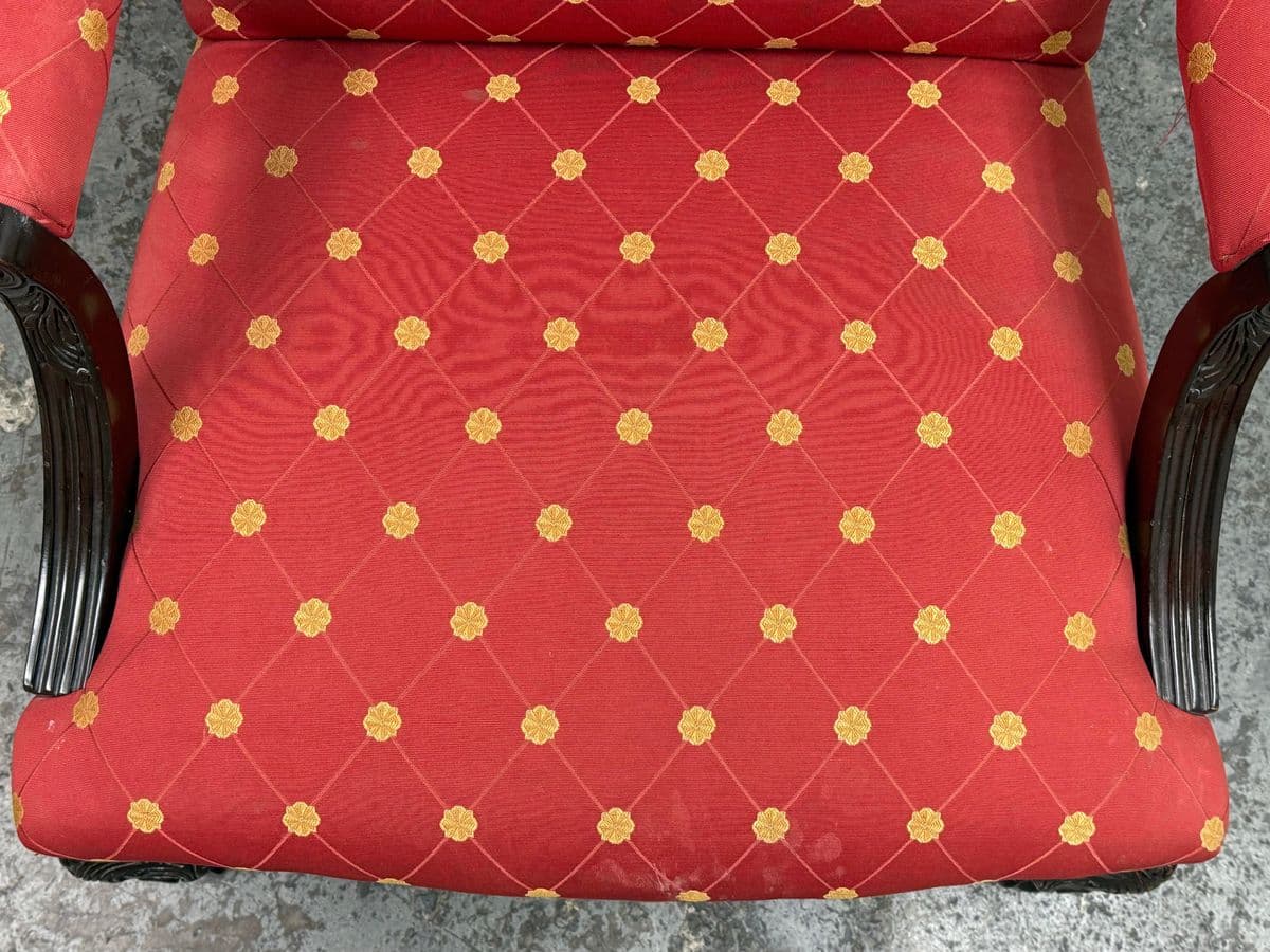 Sherrill Furniture Chippendale Style Claw Foot Armchair - Thumbnail 8