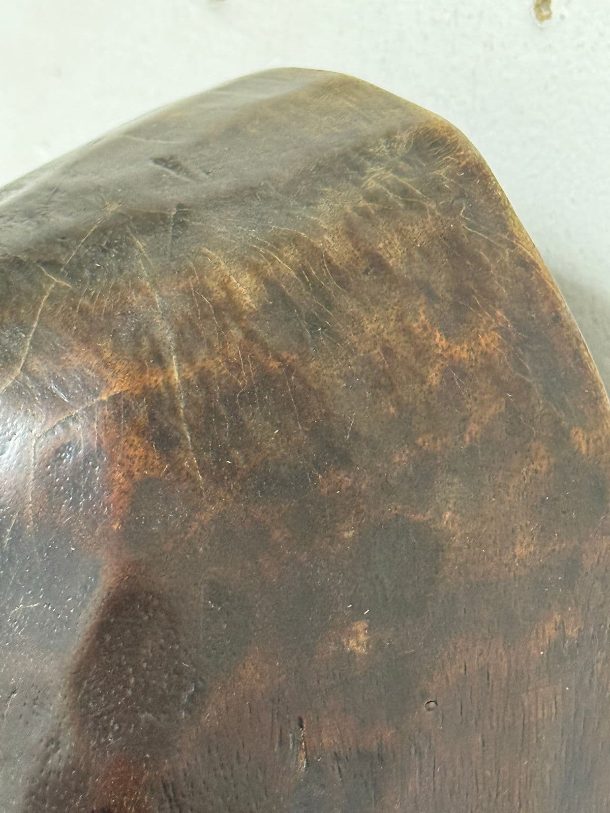 African Hand Carved Wood Wall Mask - Thumbnail 7