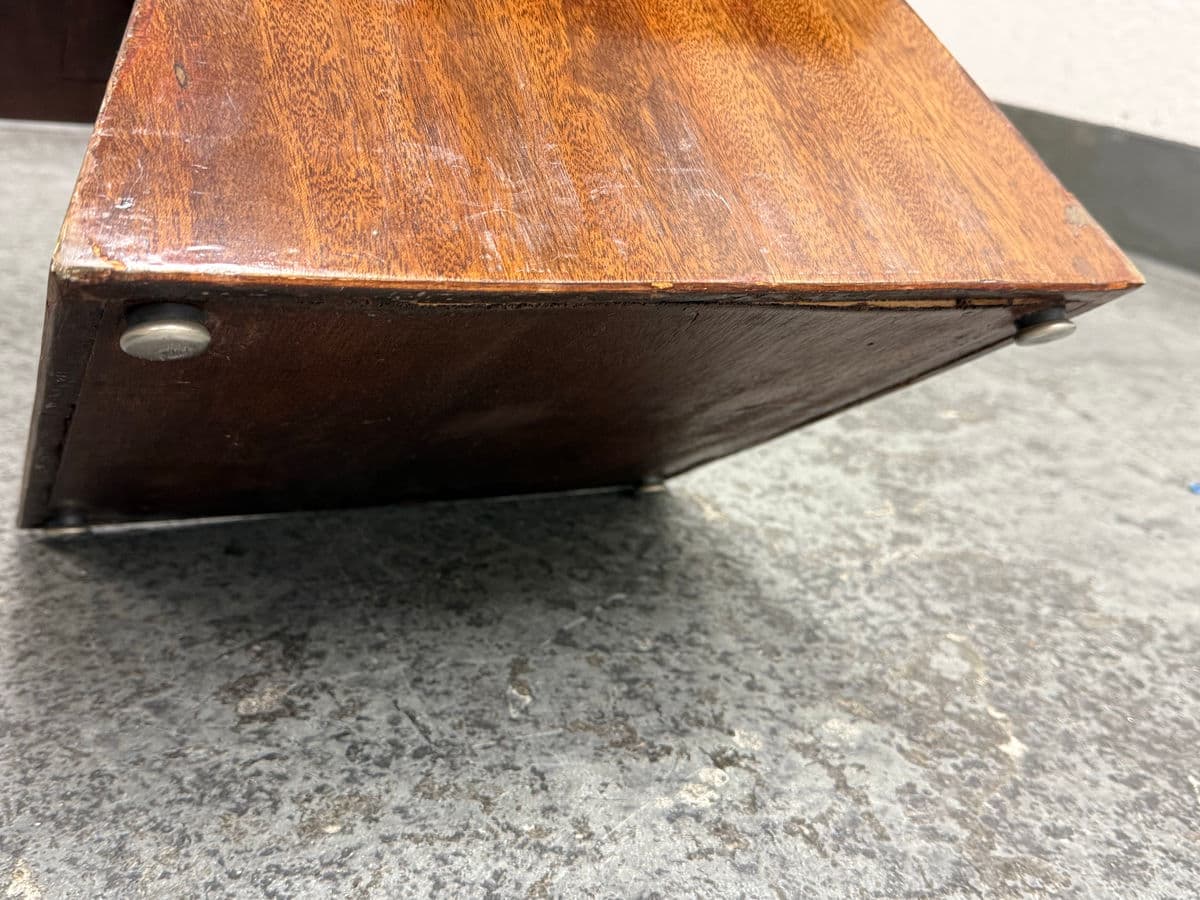 Art Deco Stool + Sculptural Wood Base, Circa 1920's - Thumbnail 13