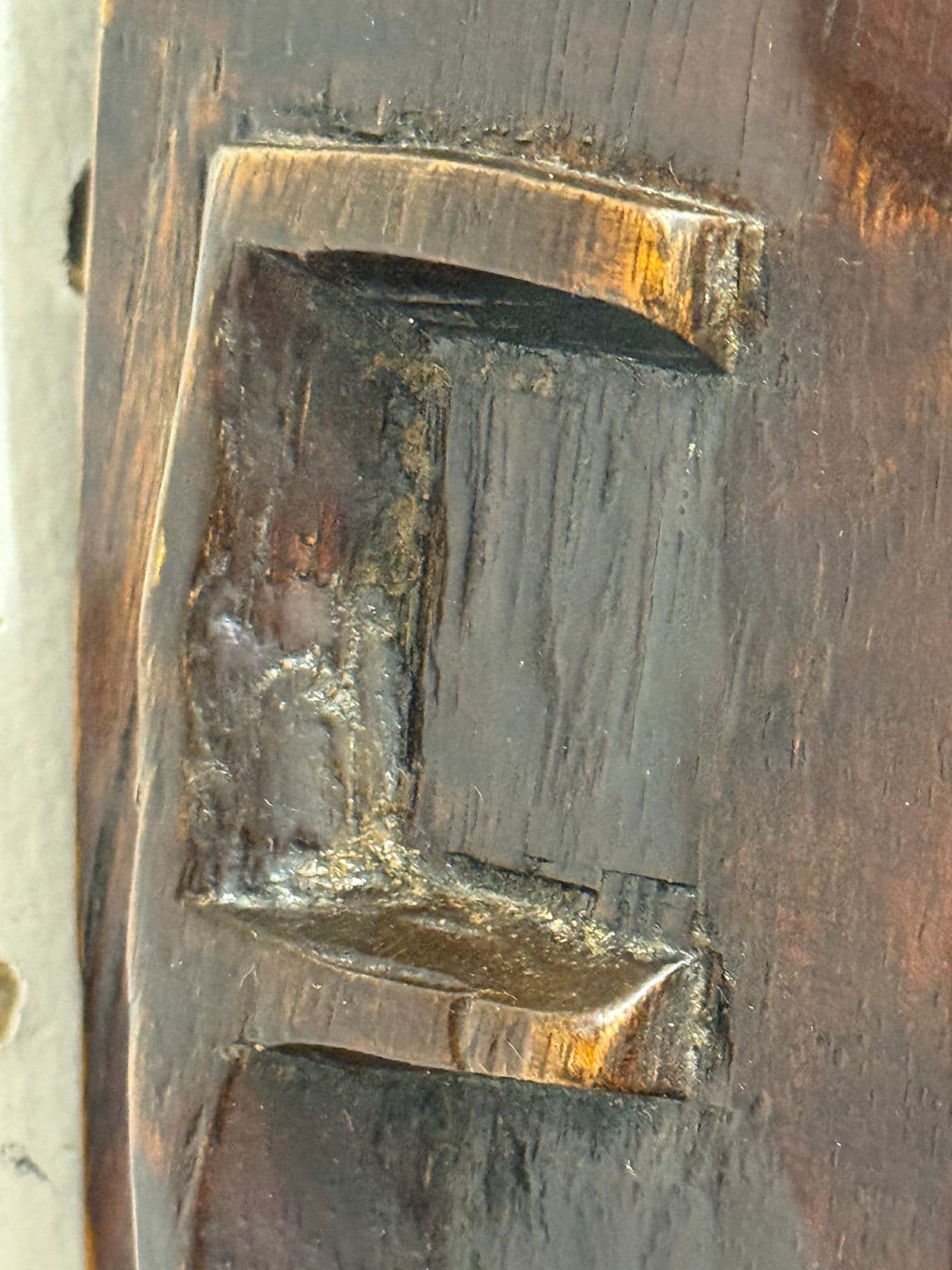 African Hand Carved Wood Wall Mask - Thumbnail 10