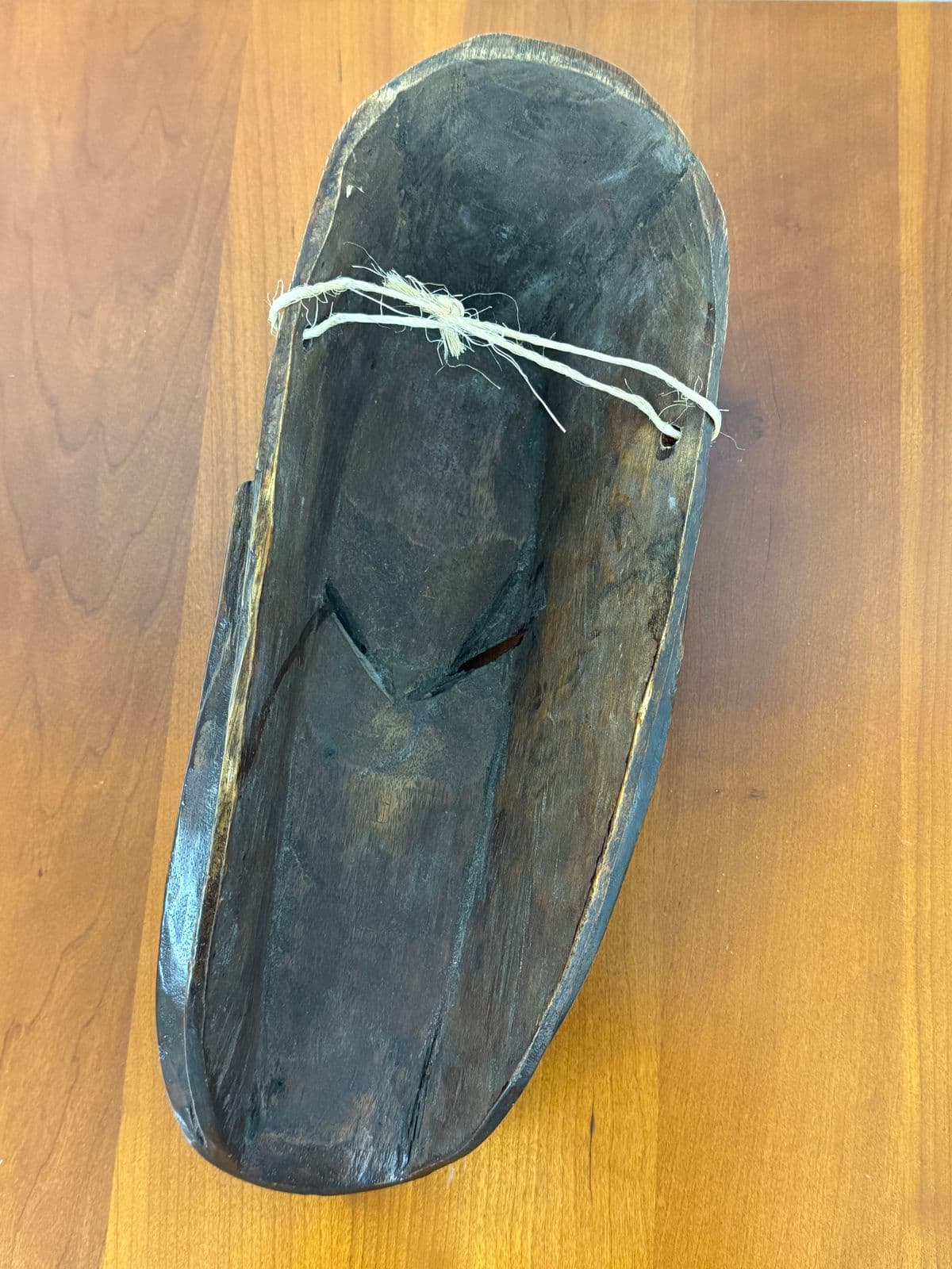 African Hand Carved Wood Wall Mask - Thumbnail 13