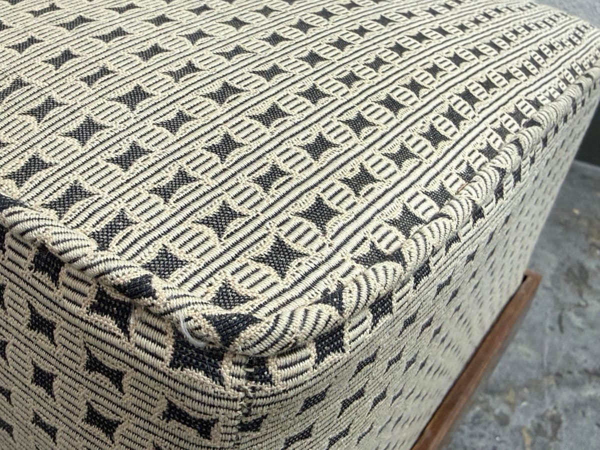 Art Deco Stool + Sculptural Wood Base, Circa 1920's - Thumbnail 9