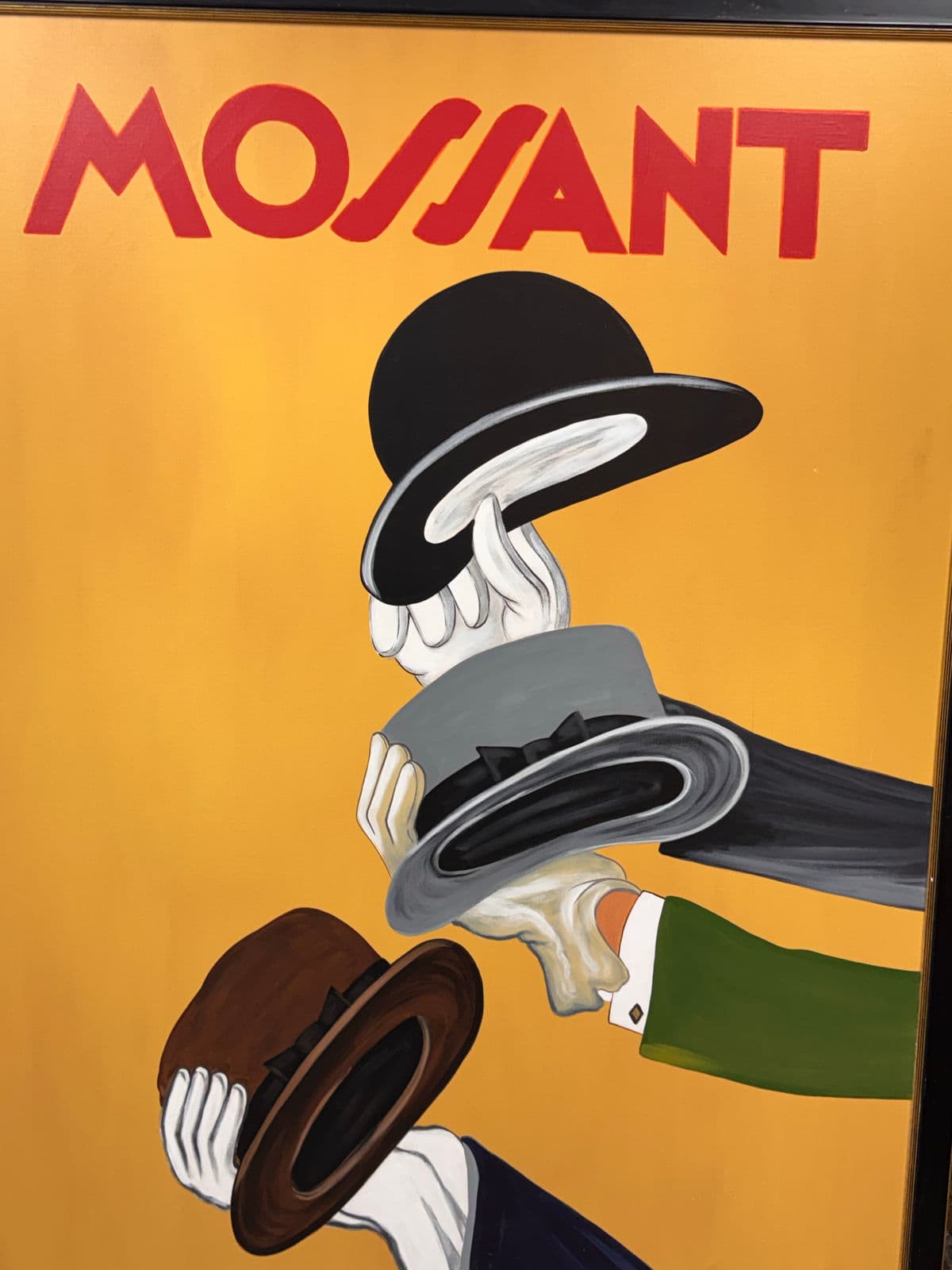 In the Style of Leonetto Cappiello "Mossant" French Poster Painting - Thumbnail 11