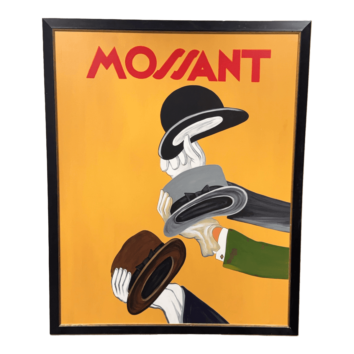 In the Style of Leonetto Cappiello "Mossant" French Poster Painting - Thumbnail 2