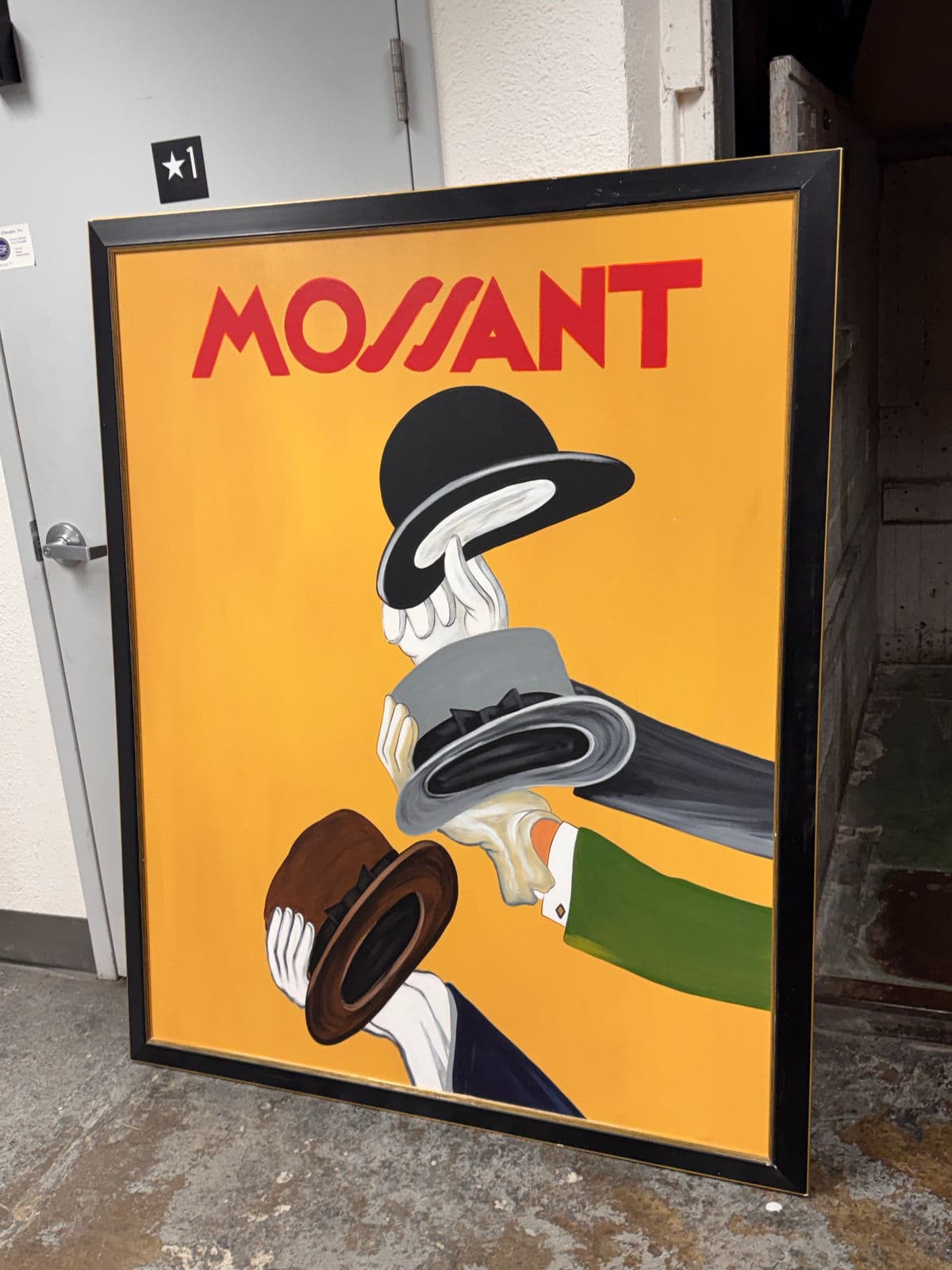 In the Style of Leonetto Cappiello "Mossant" French Poster Painting - Thumbnail 4