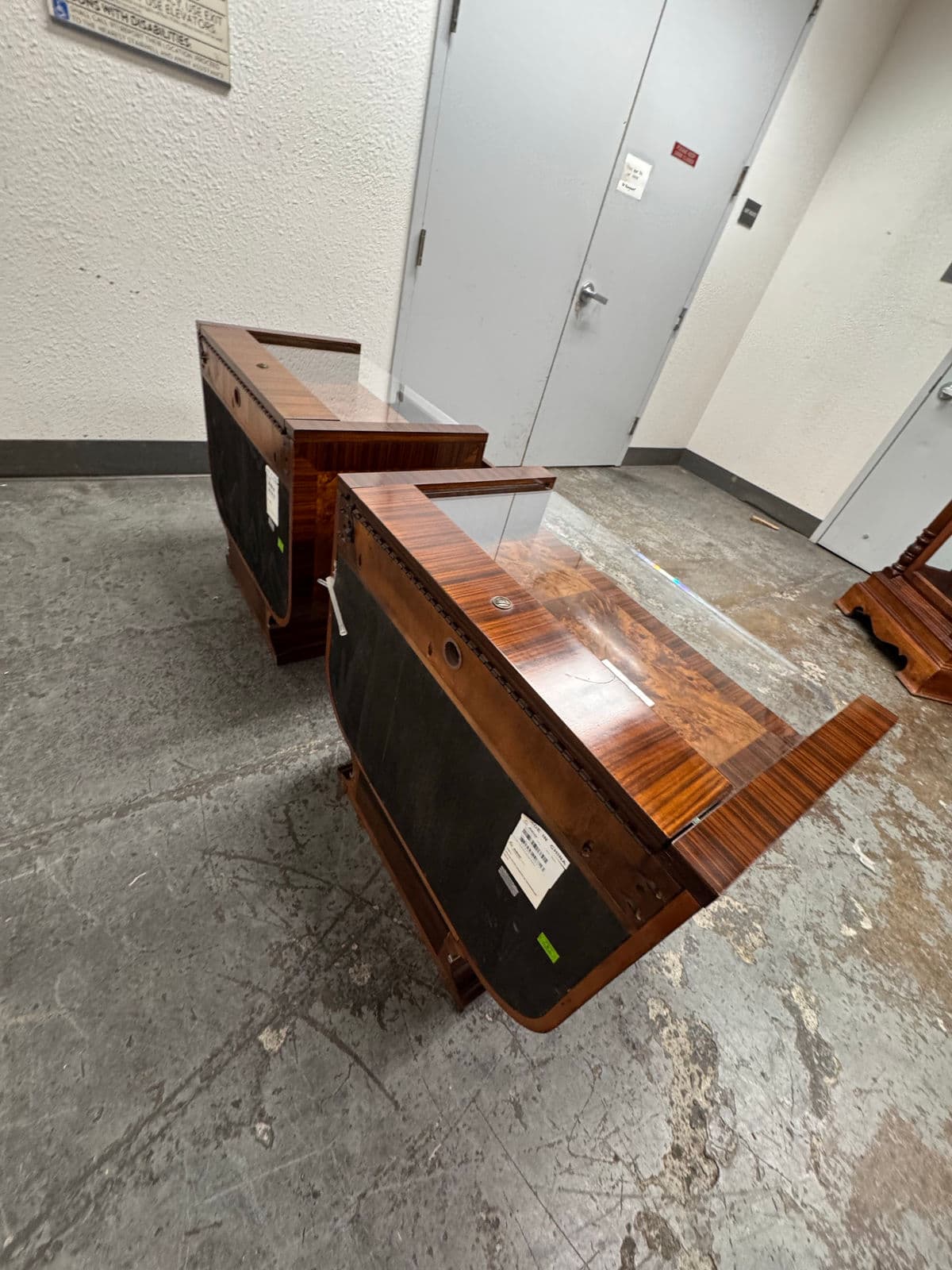 Michael Amini for Aico Cloche Nightstands, Bourbon, Pair - Thumbnail 5