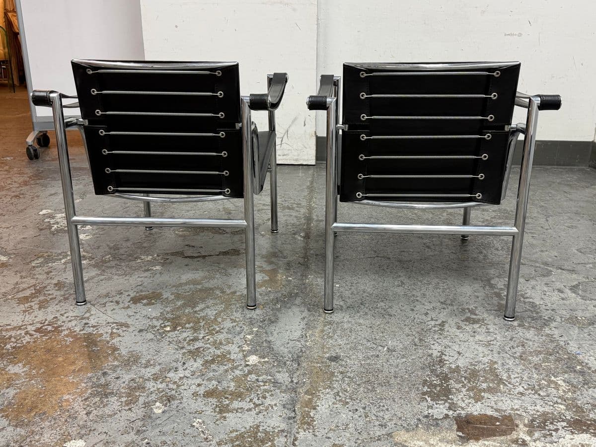 Le Corbusier for Cassina Sling Chairs, Pair - Thumbnail 6