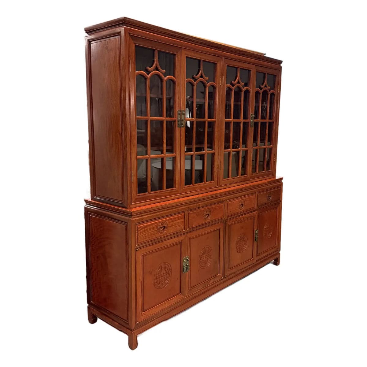 Chinese Rosewood Hutch, Circa 1970's - Thumbnail 3