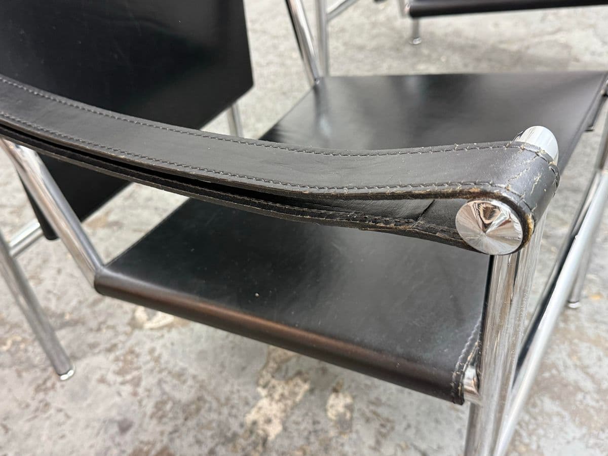 Le Corbusier for Cassina Sling Chairs, Pair - Thumbnail 12