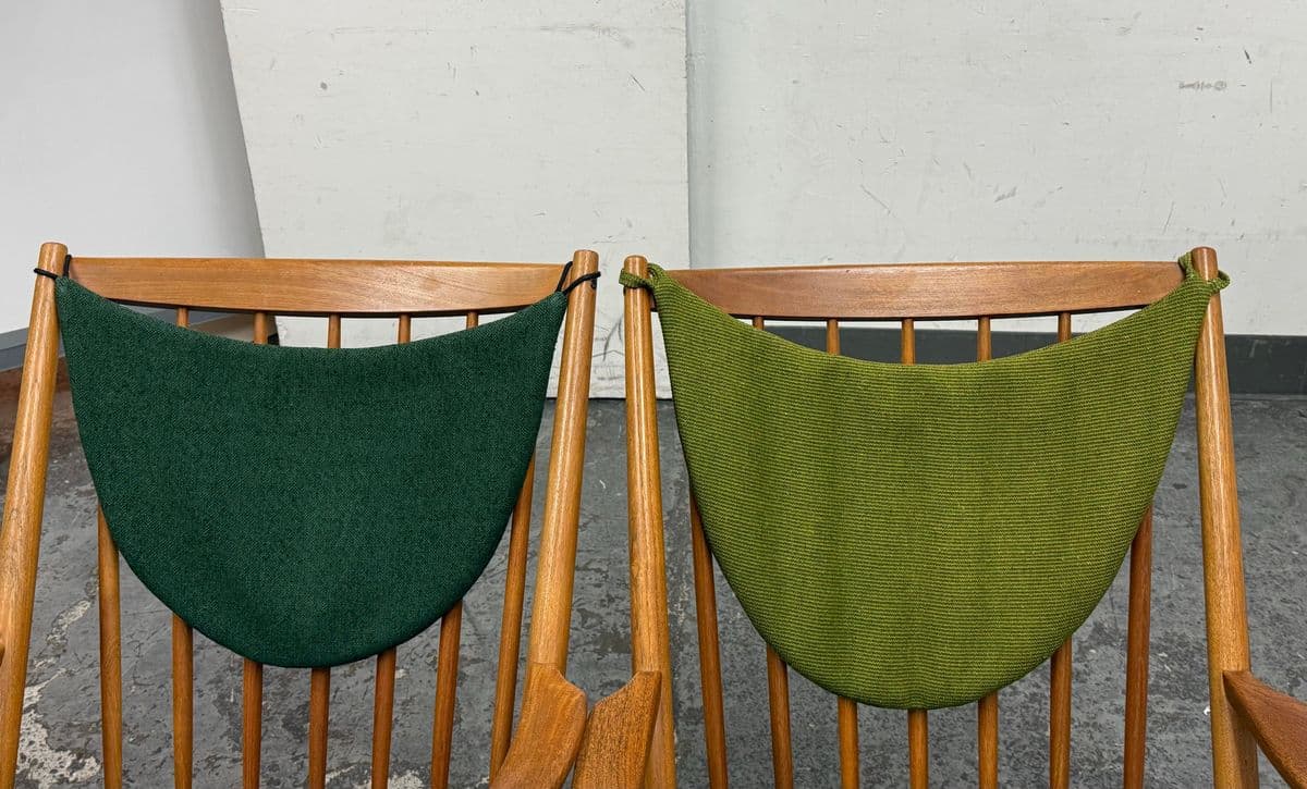 Frank Reenskaug for Bramin Mobler Rocking Chairs, Circa 1960's, Pair - Thumbnail 9