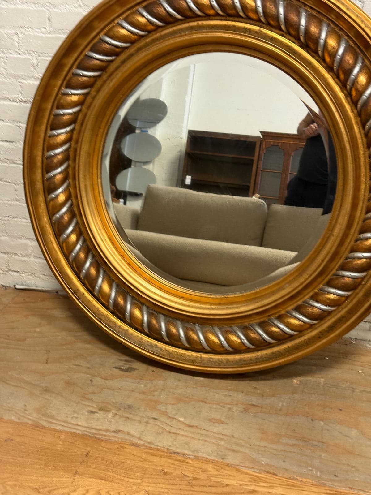 Windsor Art & Mirror Company Round Twist Wall Mirror, 20th Century - Thumbnail 10