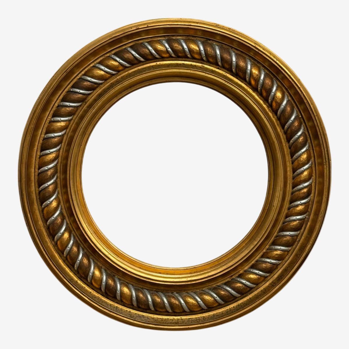 Windsor Art & Mirror Company Round Twist Wall Mirror, 20th Century - Image 1