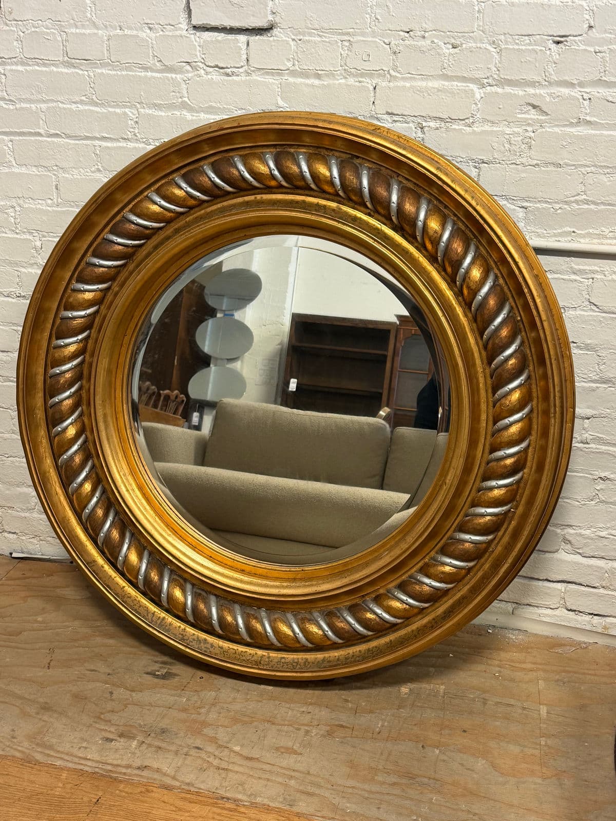 Windsor Art & Mirror Company Round Twist Wall Mirror, 20th Century - Thumbnail 9