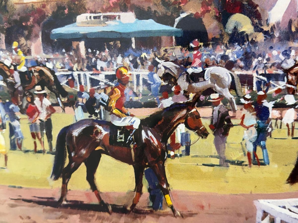 Peter Williams Del Mar Racetrack Signed Print, Circa 1992 - Thumbnail 7
