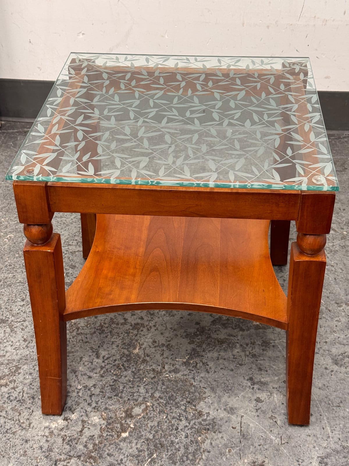 Custom Wood + Glass Side Table - Thumbnail 6