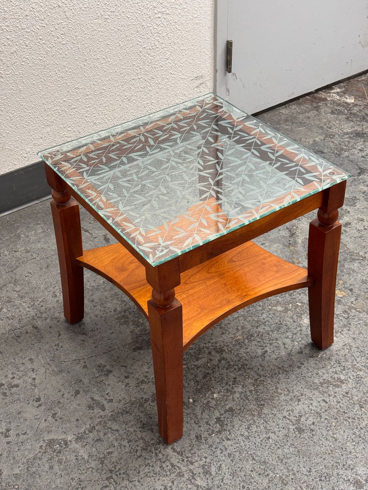 Custom Wood + Glass Side Table - Thumbnail 5