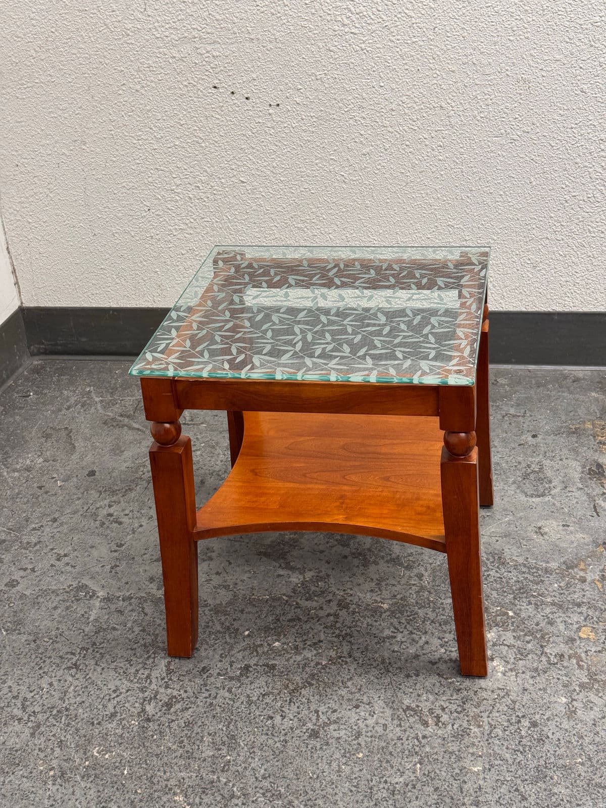 Custom Wood + Glass Side Table - Thumbnail 8
