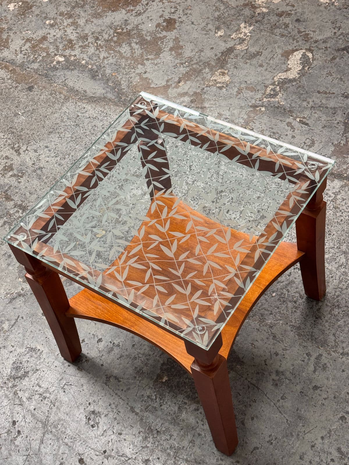 Custom Wood + Glass Side Table - Thumbnail 12
