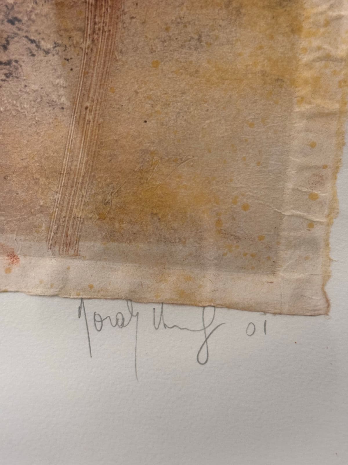 Abstract Mixed Media Artwork + Signed, Circa 2001 - Thumbnail 8