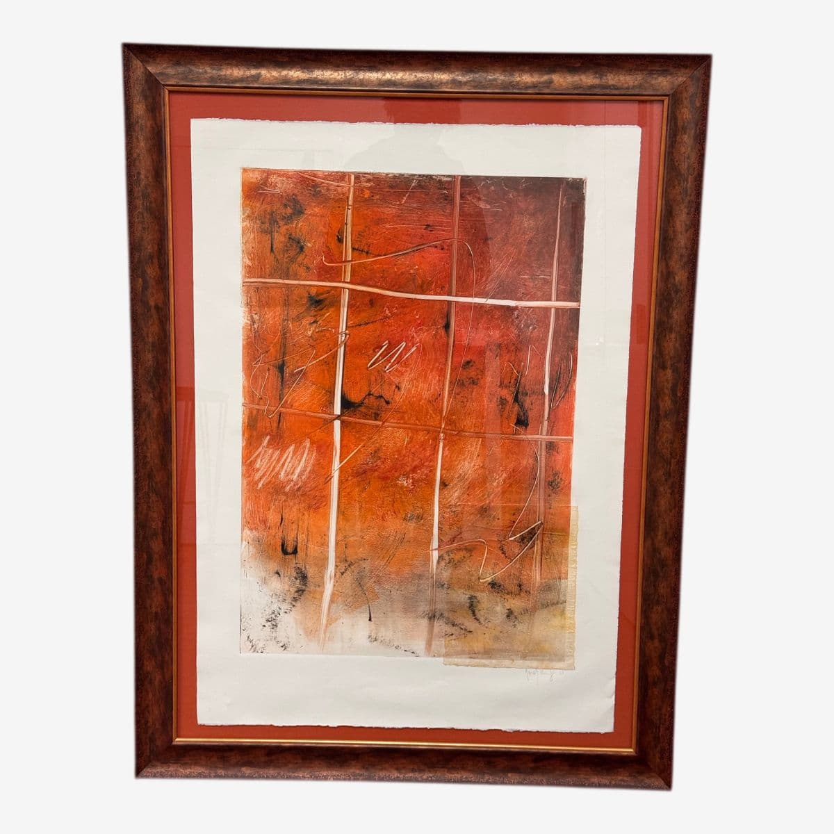 Abstract Mixed Media Artwork + Signed, Circa 2001 - Image 1