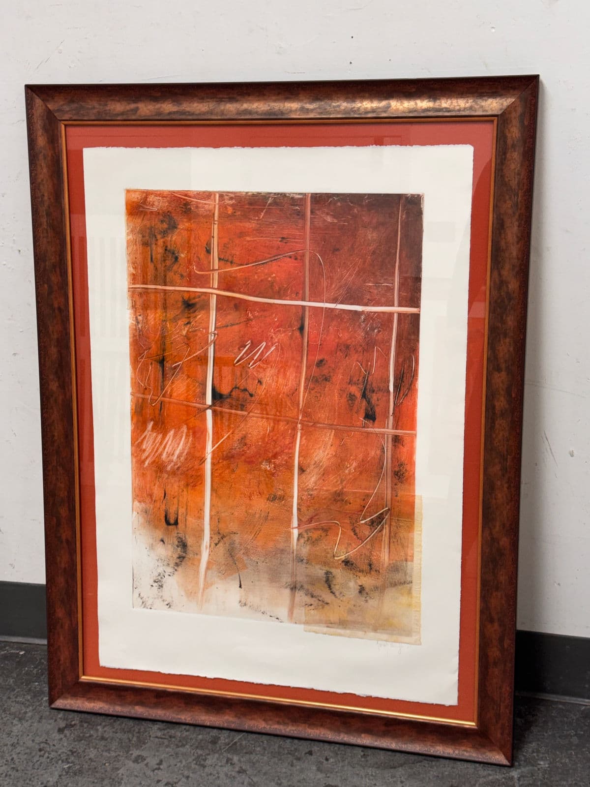 Abstract Mixed Media Artwork + Signed, Circa 2001 - Thumbnail 3