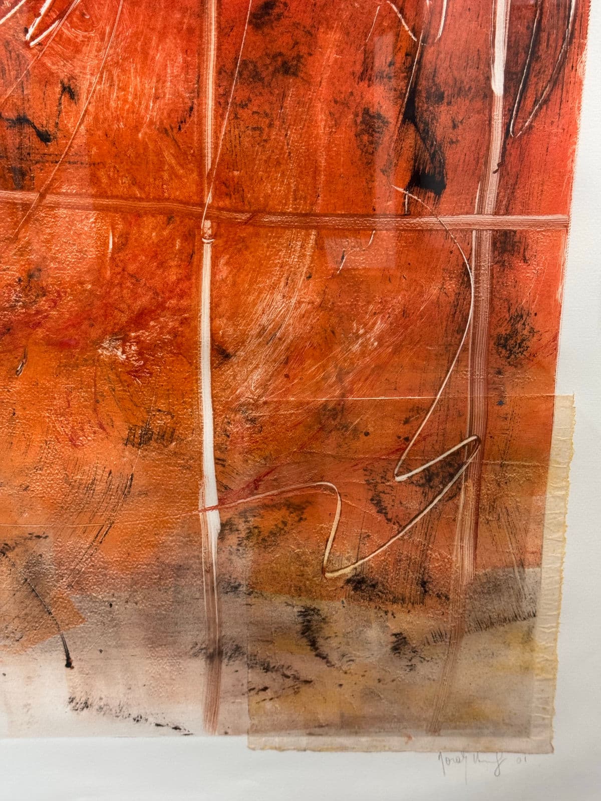 Abstract Mixed Media Artwork + Signed, Circa 2001 - Thumbnail 9