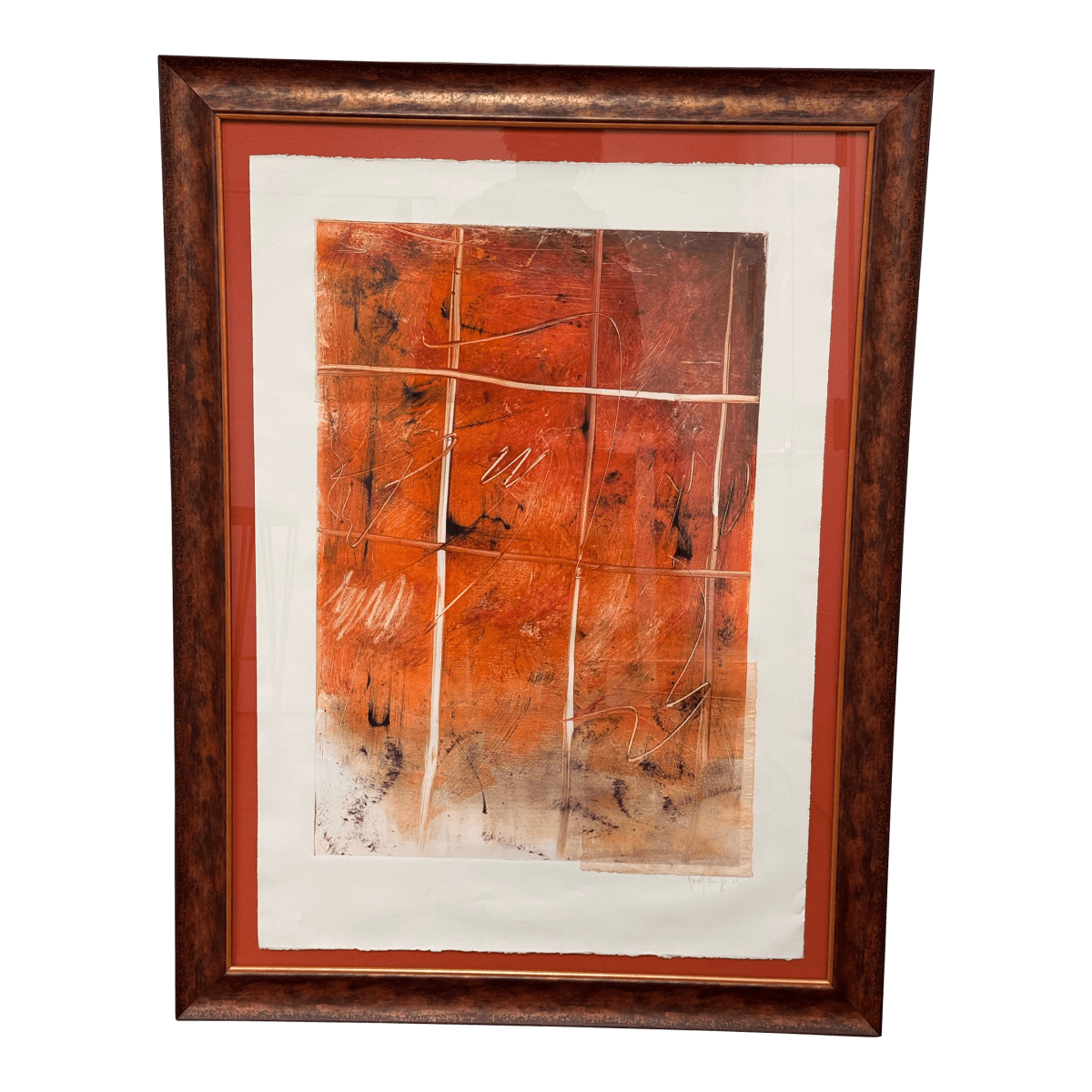 Abstract Mixed Media Artwork + Signed, Circa 2001 - Thumbnail 2