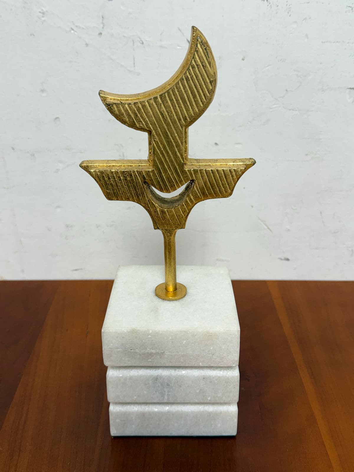 Global Views Polynesian Gold Leaf Symbol Sculpture - Thumbnail 6