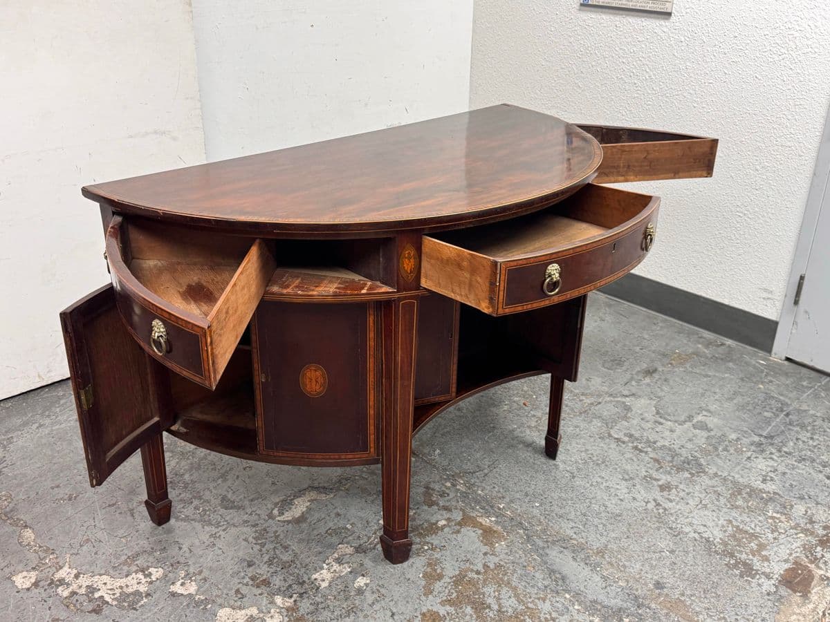 Federal Style Inlaid Mahogany Sideboard, 19th Century - Thumbnail 4