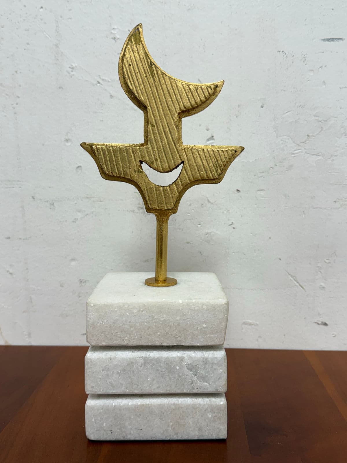 Global Views Polynesian Gold Leaf Symbol Sculpture - Thumbnail 3