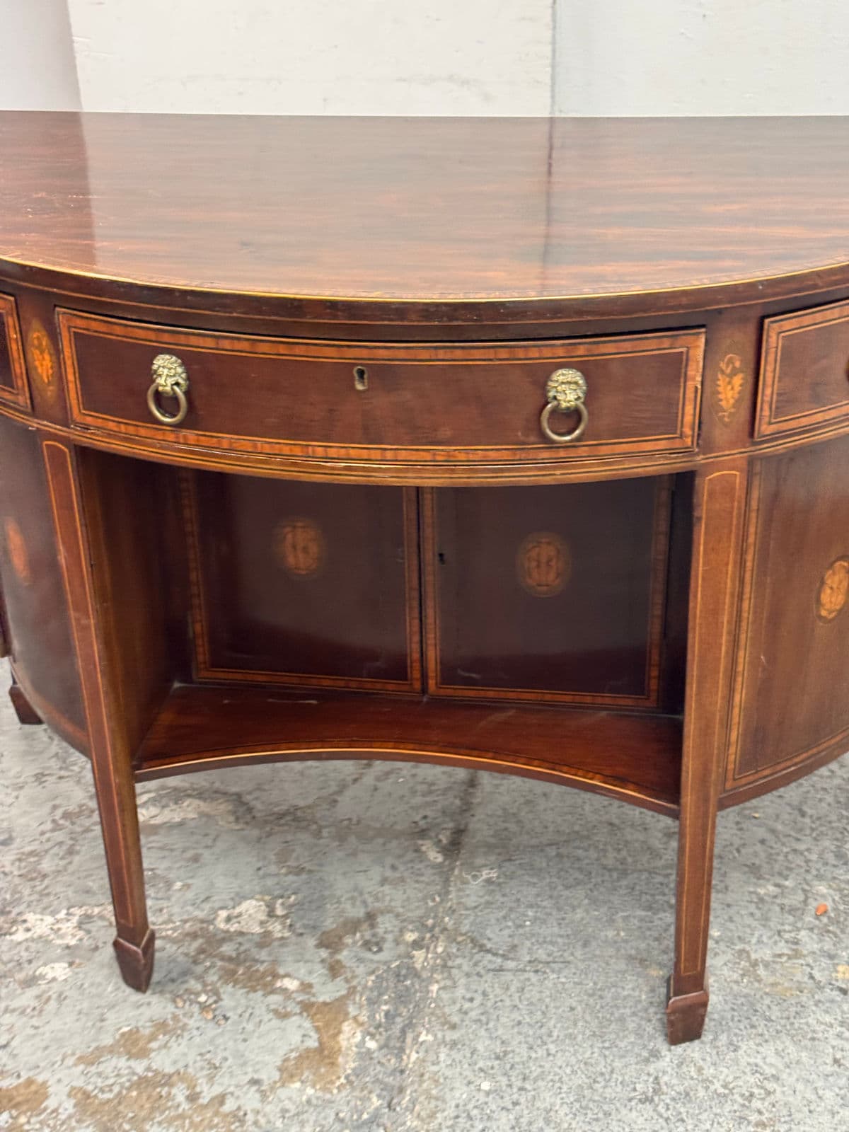 Federal Style Inlaid Mahogany Sideboard, 19th Century - Thumbnail 6