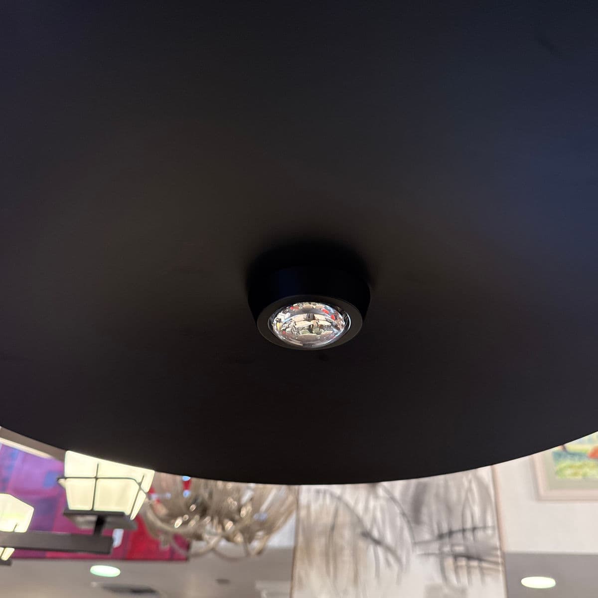 Space Age Saucer Pendant, Matte Black - Thumbnail 9