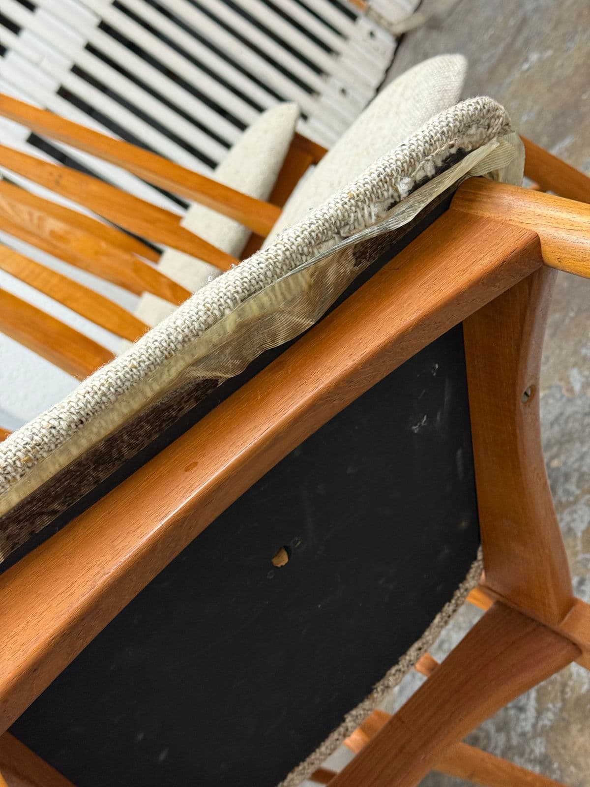 Glostrup Extension Dining Table + Six Eva Side Chairs by Niels Koefoed for Koefoeds Hornslet, Circa 1960's - Thumbnail 8