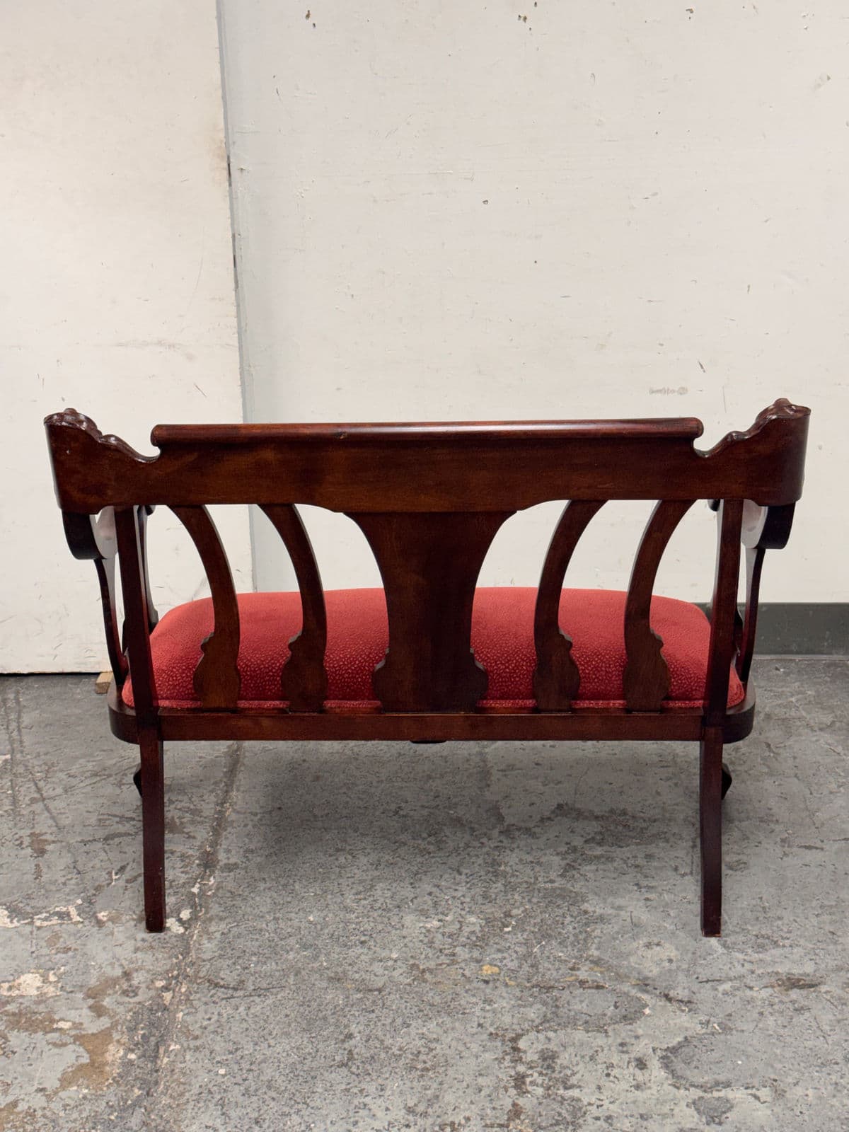 19th Century Victorian Mahogany Settee - Thumbnail 6