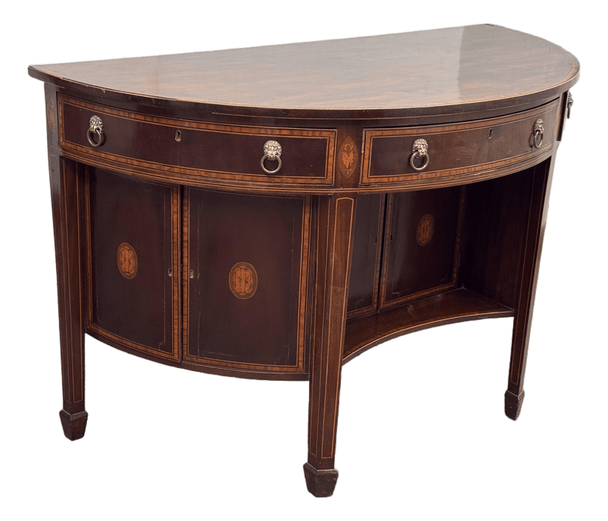 Federal Style Inlaid Mahogany Sideboard, 19th Century - Thumbnail 2