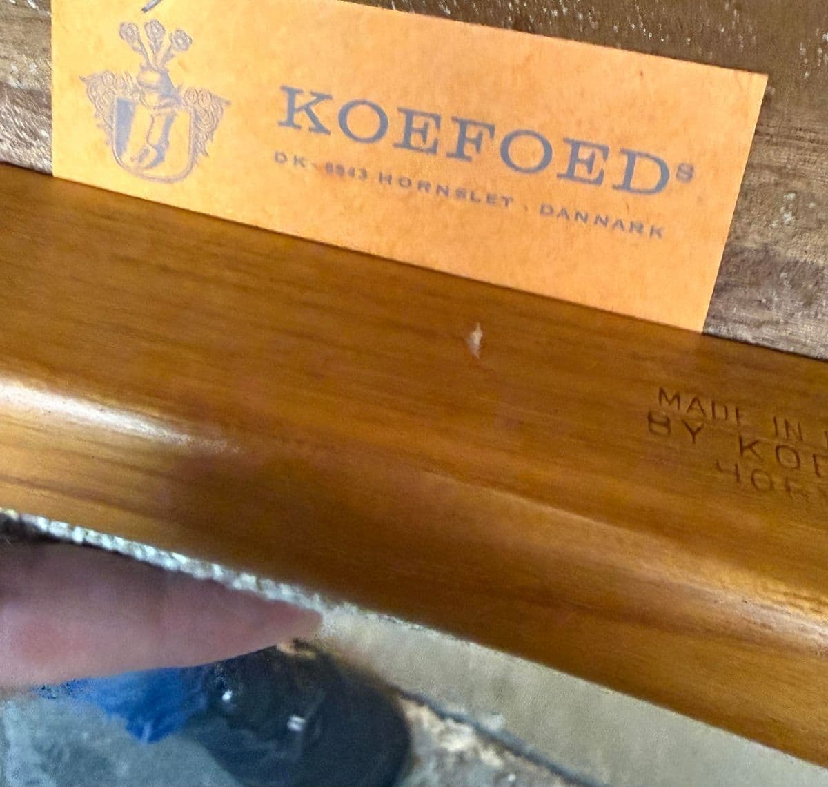 Glostrup Extension Dining Table + Six Eva Side Chairs by Niels Koefoed for Koefoeds Hornslet, Circa 1960's - Thumbnail 13