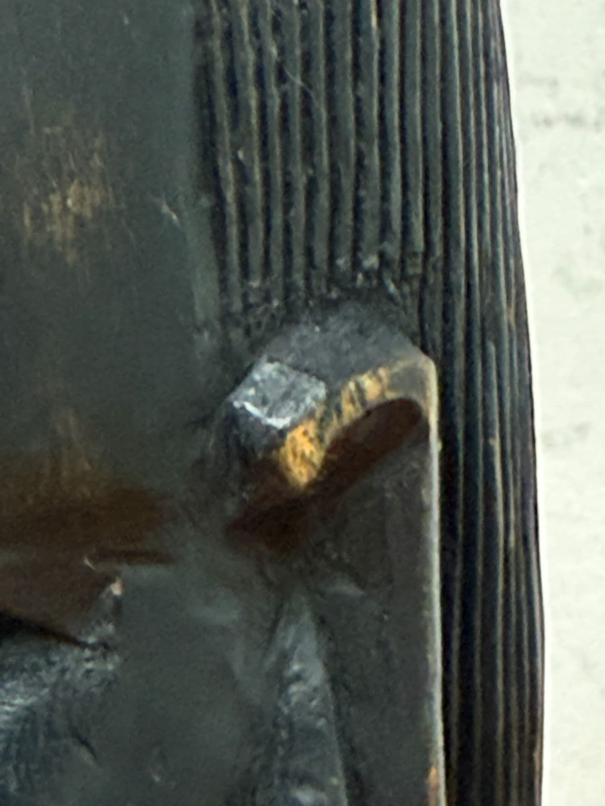 African Hand Carved Wood Head Sculpture - Thumbnail 12