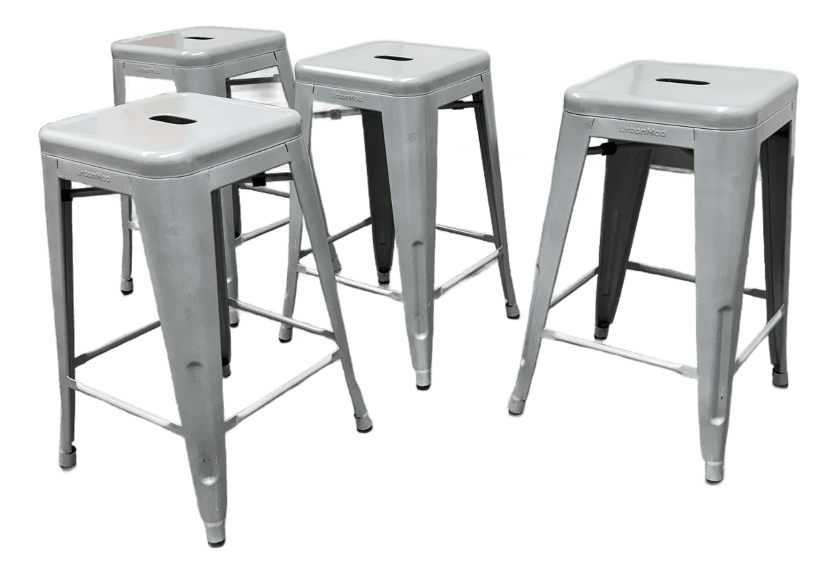 UrbanMod Counter Height Bar Stools, Set of Four - Thumbnail 2