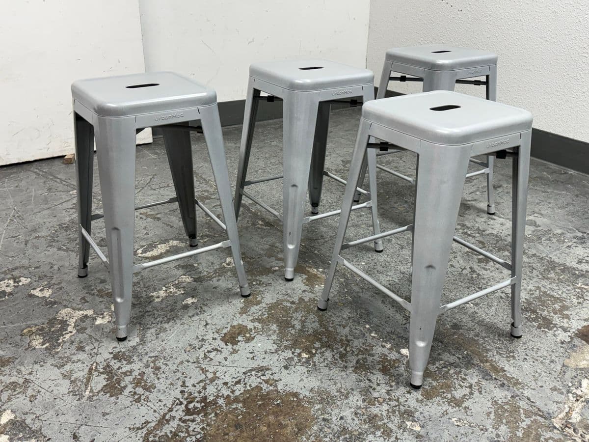 UrbanMod Counter Height Bar Stools, Set of Four - Thumbnail 4