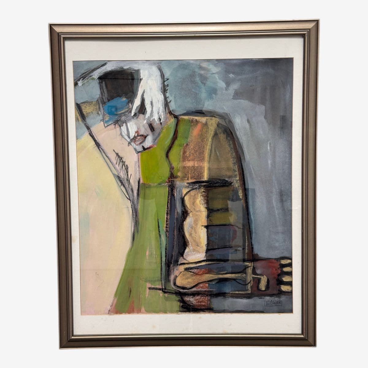 Vicki Dischler Pastel Painting, Framed - Image 1