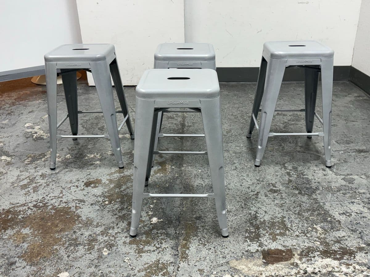 UrbanMod Counter Height Bar Stools, Set of Four - Thumbnail 3