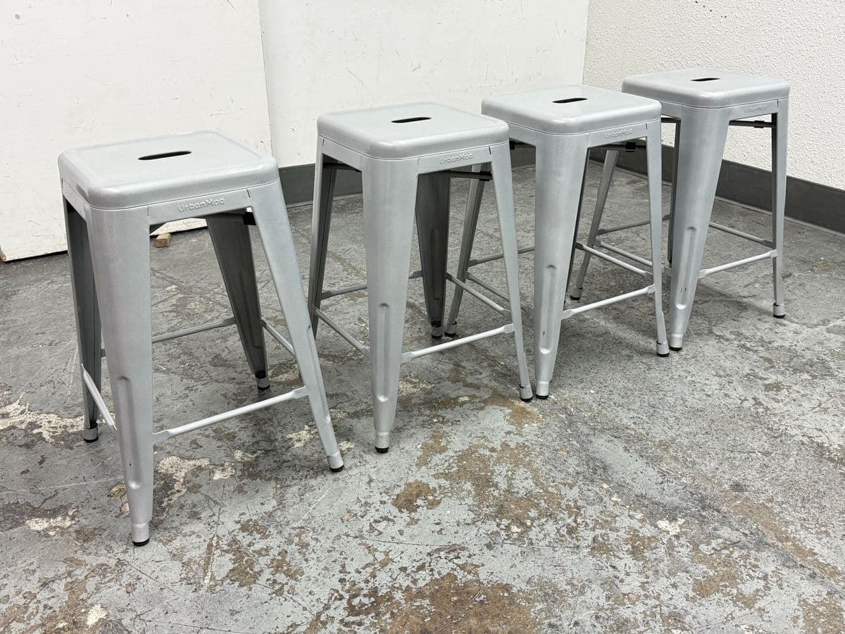UrbanMod Counter Height Bar Stools, Set of Four - Thumbnail 8