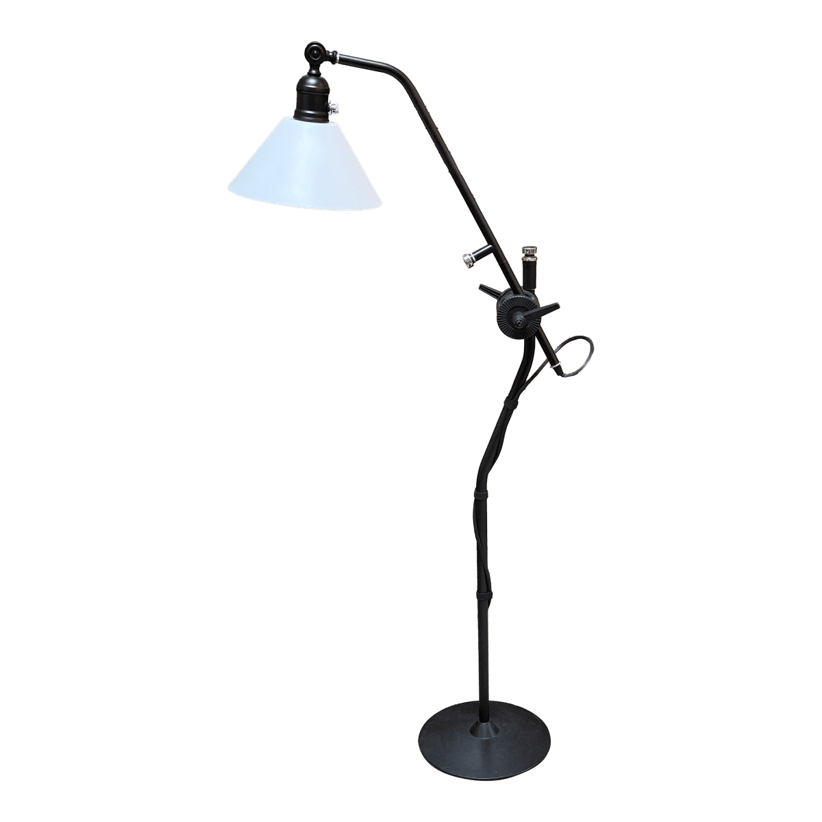 One of a Kind Pivoting Head Floor Lamp - Thumbnail 2